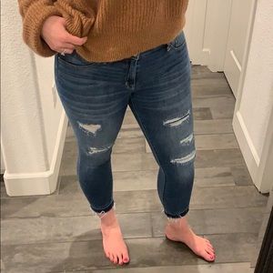 Mossimo mid-rise legging crop jeans